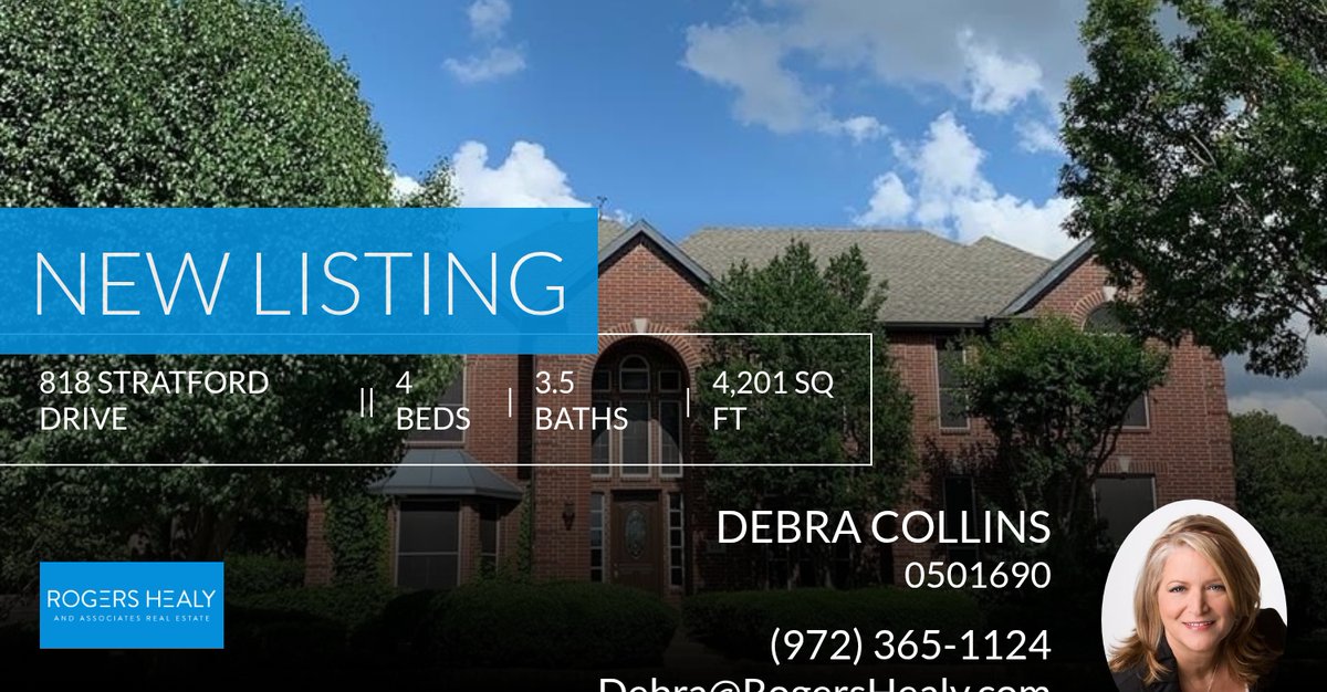 ddcollins's tweet image. 📍 New Listing 📍 Take a look at this fantastic new property that just hit the market located at 818 Stratford Drive in Southlake. Reach out here or at (972) 365-1124 for more information

Debra Collins
Real Estate Agent homeforsale.at/818_STRATFORD_…