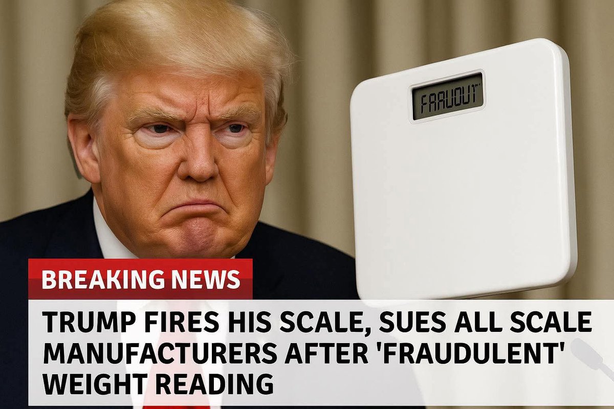 The democrats set the scale to make him look fat