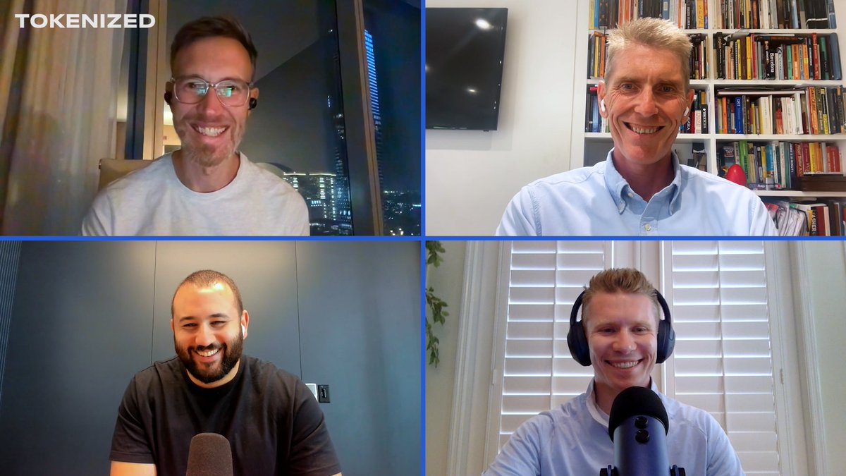 Tokenized Podcast (@tokenizedpod) on Twitter photo Our guests for Monday's Tokenized Podcast
<a href="/sytaylor/">Simon Taylor</a> and <a href="/cuysheffield/">Cuy Sheffield</a> are joined by:
👉 Andrew MacKenzie, Founder and CEO of <a href="/AgantFinance/">Agant</a>
👉 Tony McLaughlin (<a href="/stablemaximus/">tony mclaughlin</a>), Founder of <a href="/ubyx_/">Ubyx</a>
Out on Monday at 8am PT / 11am ET / 4pm BST
Find it on 𝗔𝗽𝗽𝗹𝗲 Our guests for Monday's Tokenized Podcast
<a href="/sytaylor/">Simon Taylor</a> and <a href="/cuysheffield/">Cuy Sheffield</a> are joined by:
👉 Andrew MacKenzie, Founder and CEO of <a href="/AgantFinance/">Agant</a>
👉 Tony McLaughlin (<a href="/stablemaximus/">tony mclaughlin</a>), Founder of <a href="/ubyx_/">Ubyx</a>
Out on Monday at 8am PT / 11am ET / 4pm BST
Find it on 𝗔𝗽𝗽𝗹𝗲