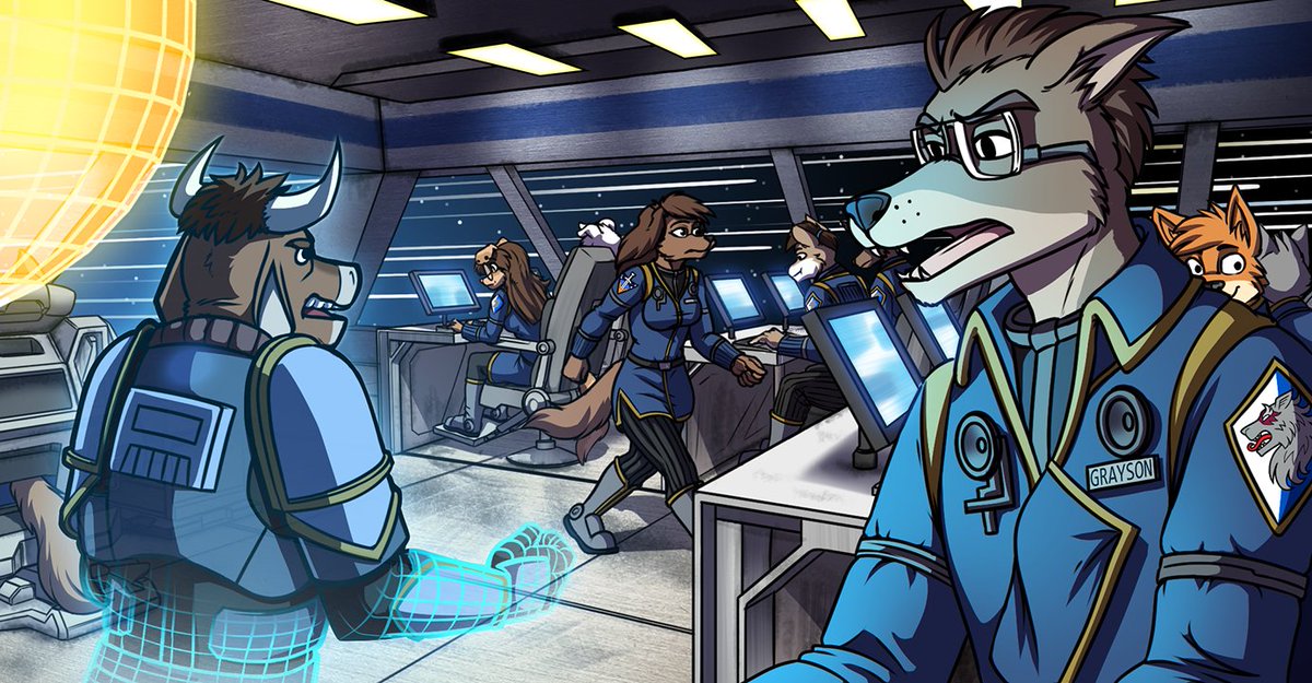 Page 88 of Lancer: The Knights of Fenris has been posted at LancerComic.com. First time reading? Get started here: lancercomic.com/comic/chapter-…. Lancer is a sci-fi adventure #webcomic set in the animal kingdom. #LancerComic