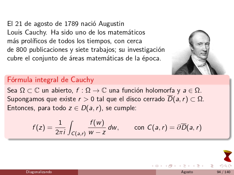 diagonalizando's tweet image. On August 21, 1789, Augustin Louis Cauchy was born. He was one of the most prolific mathematicians of all time, with nearly 800 publications and seven major works. His research covered the entire spectrum of mathematical fields of his era.
#MathematicalAnalysis #Matrix #Geometry