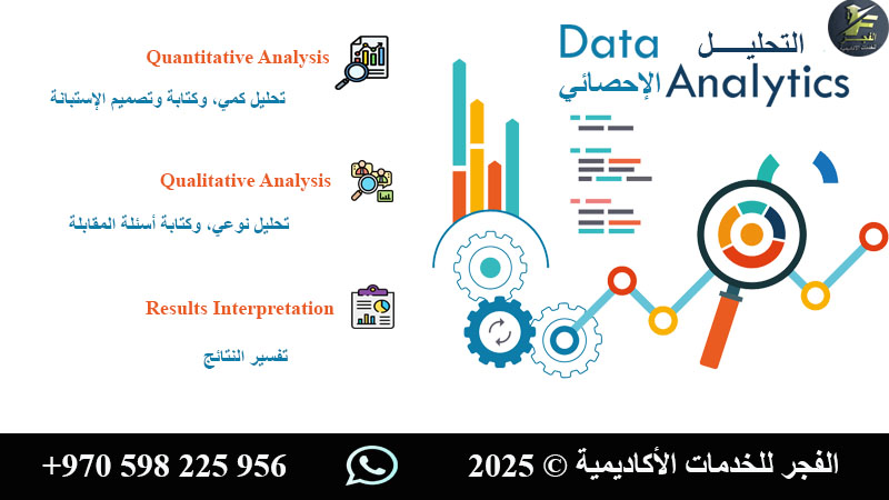 📢تحليل احصائي📊Data Analysis and Results Chapter

نقدم👇

✅تحليل كميQuantitative📉وكتابة وتصميم الاستبانةQuestionnaire
✅تحليل نوعيQualitative📄وكتابة أسئلة المقابلةInterview
☑️ تفسير النتائج📝Results Interpretation

للتواصل واتساب📲 wa.me/970598225956

بالتوفيق والنجاح