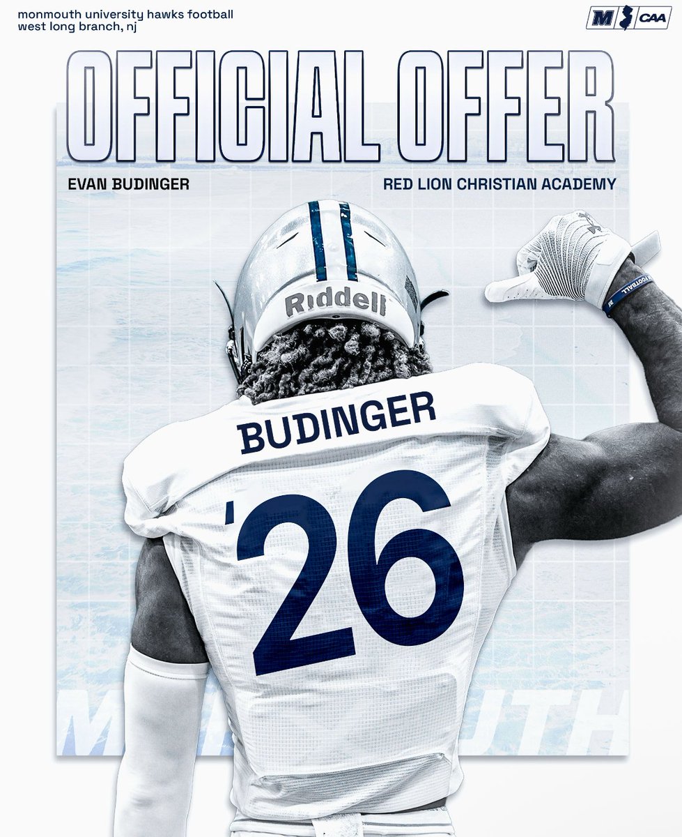 Evan_Budinger (@evanbudinger) on Twitter photo Beyond blessed - 1000% committed!#AGTG #FlyHawks
<a href="/JimRobertsonQB/">Coach Robertson</a> <a href="/CoachJeffGallo/">Coach Jeff Gallo</a> <a href="/MUHawksFB/">Monmouth Football</a> <a href="/Coach_KCal/">Kevin Callahan Jr.</a>
<a href="/CoachGabeMU/">.</a>
<a href="/CoachSamDorsett/">Sam Dorsett</a> <a href="/Coach_DiRienzo/">Lou DiRienzo Jr.</a>
<a href="/lew_walk7/">Lewis Walker</a> <a href="/RedLion_FB/">Red Lion Football βοΈ</a>
<a href="/CoachKAnderson9/">Kenny Anderson</a> <a href="/RedLion_CoachKA/">Coach Ken Anderson Red Lion Christian Academy</a> <a href="/CoachSteve_Q/">Coach Q π</a> <a href="/HendersonQBU/">Henderson QB Training</a> <a href="/NolanMHenderson/">Nolan Henderson</a> Beyond blessed - 1000% committed!#AGTG #FlyHawks
<a href="/JimRobertsonQB/">Coach Robertson</a> <a href="/CoachJeffGallo/">Coach Jeff Gallo</a> <a href="/MUHawksFB/">Monmouth Football</a> <a href="/Coach_KCal/">Kevin Callahan Jr.</a>
<a href="/CoachGabeMU/">.</a>
<a href="/CoachSamDorsett/">Sam Dorsett</a> <a href="/Coach_DiRienzo/">Lou DiRienzo Jr.</a>
<a href="/lew_walk7/">Lewis Walker</a> <a href="/RedLion_FB/">Red Lion Football βοΈ</a>
<a href="/CoachKAnderson9/">Kenny Anderson</a> <a href="/RedLion_CoachKA/">Coach Ken Anderson Red Lion Christian Academy</a> <a href="/CoachSteve_Q/">Coach Q π</a> <a href="/HendersonQBU/">Henderson QB Training</a> <a href="/NolanMHenderson/">Nolan Henderson</a>
