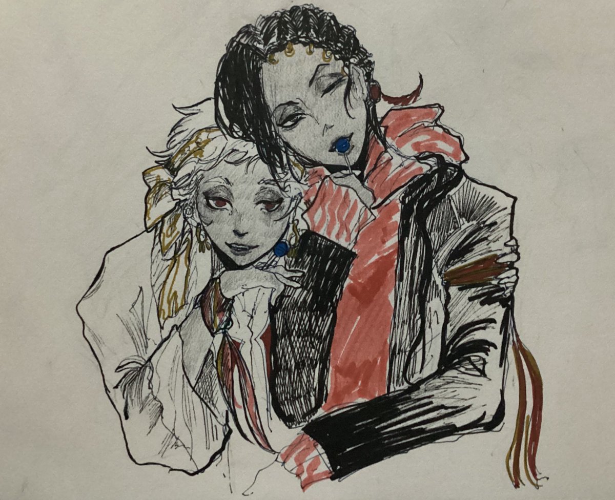 solomonstears's tweet photo. reposting old art. scarabia duo if they were actual best friends https://t.co/MkBnBP5eZN