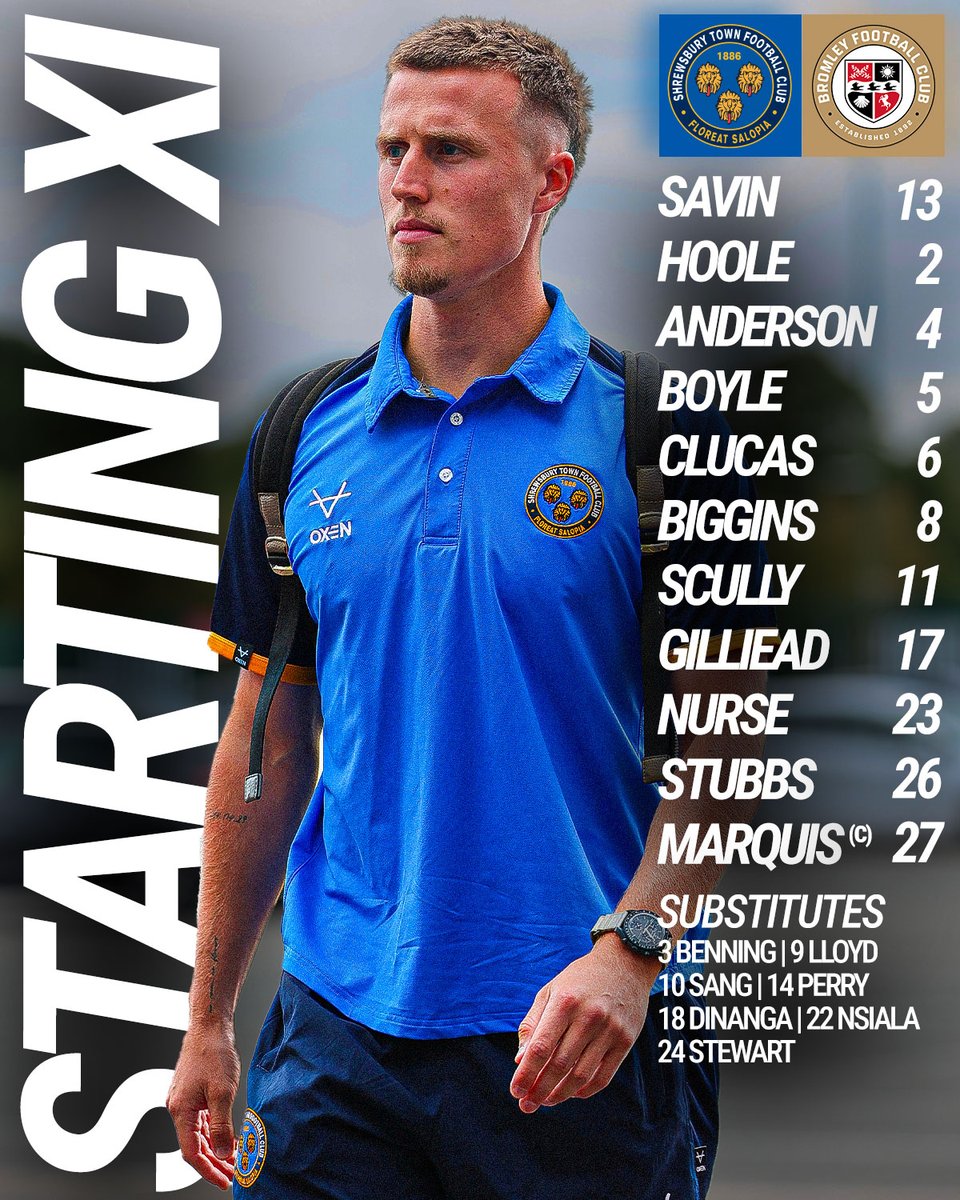 Chic Bates Our first XI of the new season 👥💪