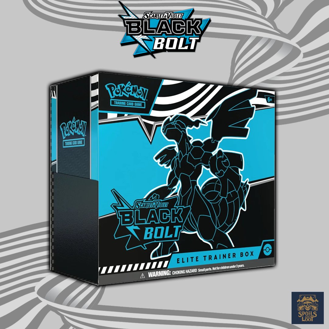 Pokemon Restocks (@pokestocksx) on Twitter photo 💫 BLACK BOLT ELITE TRAINER BOX GIVEAWAY! 💫
For a chance to win a Black Bolt ETB:
✅ Follow <a href="/PokeAlerts_/">Pokemon Restock & Drop Alerts</a>
✅ Follow <a href="/spoilsandloot/">Spoils and Loot</a>
✅ Like + Repost + Tag 3 friends
Winner chosen August 8. US Residents only. Good luck!
#PokemonTCG 💫 BLACK BOLT ELITE TRAINER BOX GIVEAWAY! 💫
For a chance to win a Black Bolt ETB:
✅ Follow <a href="/PokeAlerts_/">Pokemon Restock & Drop Alerts</a>
✅ Follow <a href="/spoilsandloot/">Spoils and Loot</a>
✅ Like + Repost + Tag 3 friends
Winner chosen August 8. US Residents only. Good luck!
#PokemonTCG
