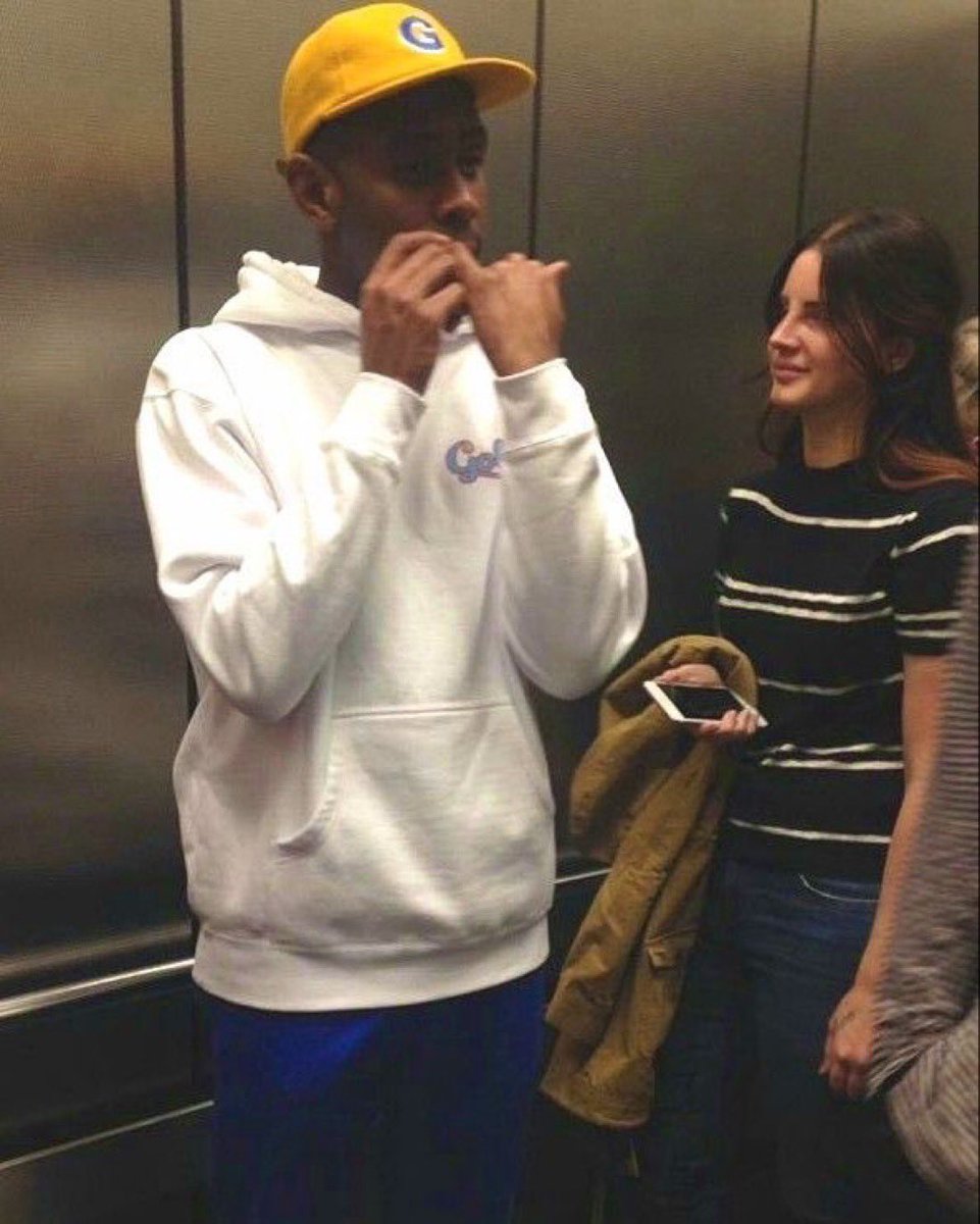greatestptl's tweet photo. Lana Del Rey and Tyler the Creator (2017) https://t.co/s9ZVFePomr