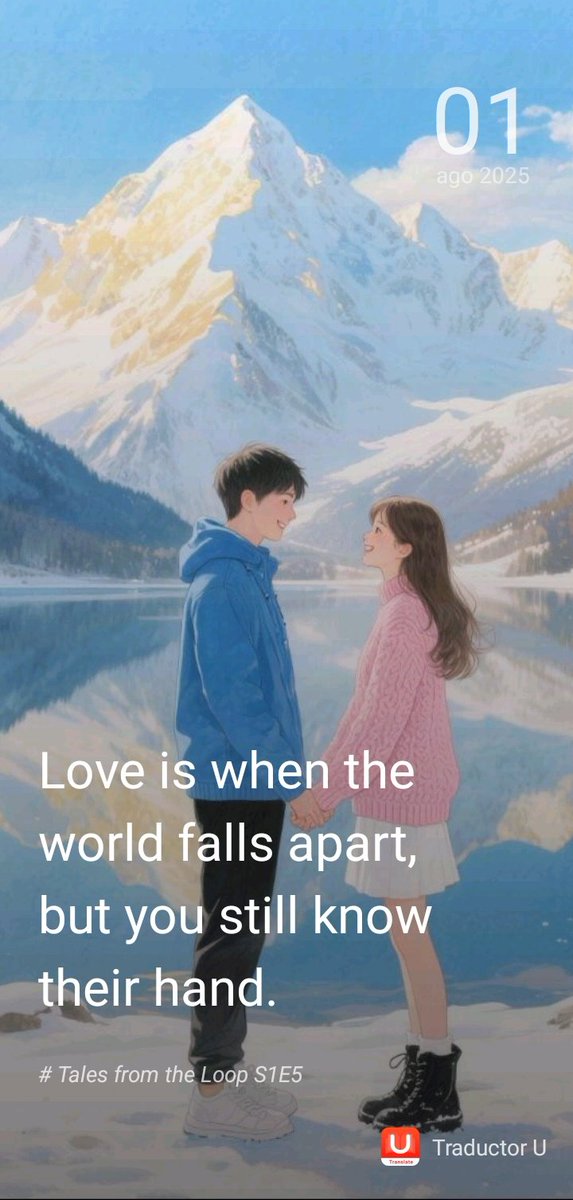 Reflexión de ayer en el calendario