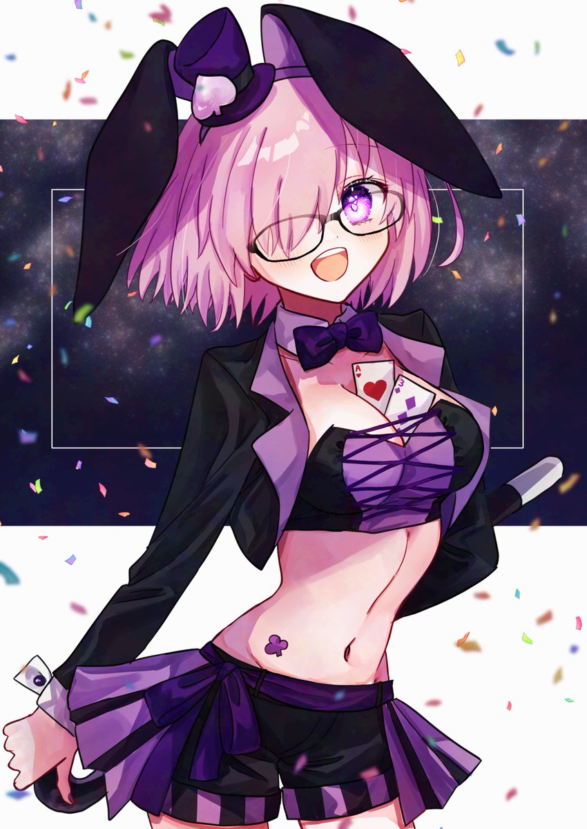 マシュ・キリエライト(Fate) 「バニーの日!?去年描いたマシュバニー3連を喰らえ」|はるかっぱのイラスト