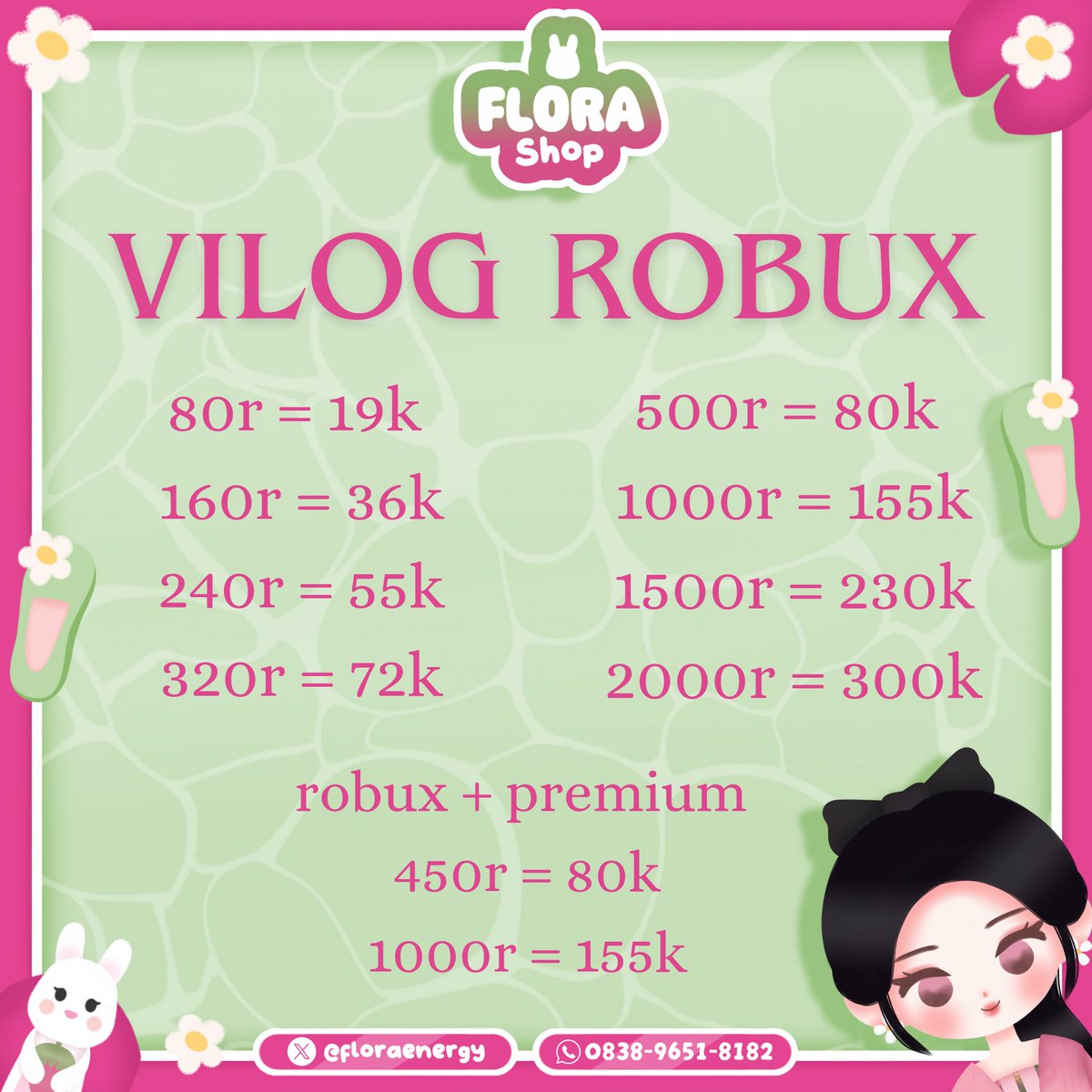 pnkflora's tweet photo. topup robux vilog #zonauang https://t.co/pU99TKHvsT