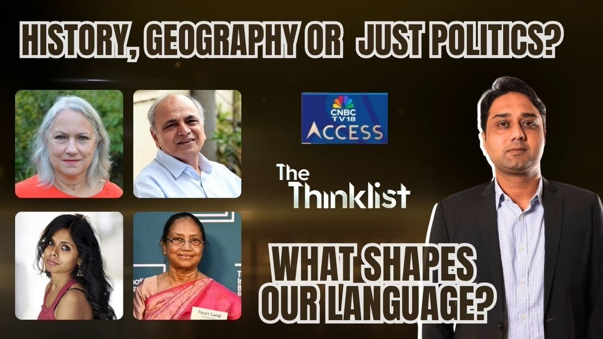 CNBC-TV18 (@cnbctv18news) on Twitter photo #CNBCTV18Access | If language shapes our politics, what shapes our languages?
On #TheThinklist, <a href="/iyer_sriram/">Sriram Iyer</a> discusses why the language debate triggers more heated discussions in some states than others, with Prof Ganesh Devy (Chairman of the People's Linguistic Survey of #CNBCTV18Access | If language shapes our politics, what shapes our languages?
On #TheThinklist, <a href="/iyer_sriram/">Sriram Iyer</a> discusses why the language debate triggers more heated discussions in some states than others, with Prof Ganesh Devy (Chairman of the People's Linguistic Survey of