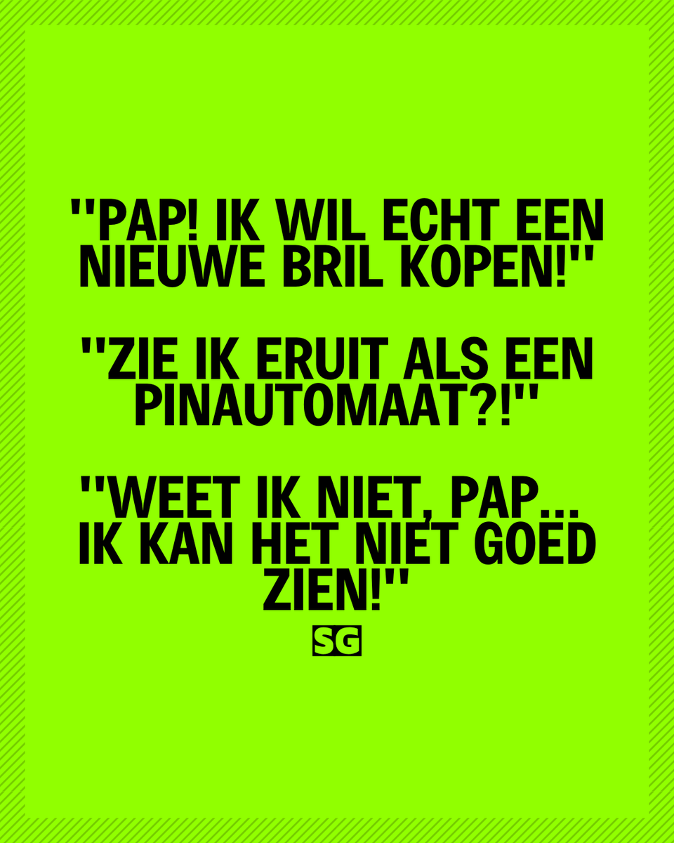 Slechte_grappen's tweet photo. 🕶️
#brillengrappen #pinautomaatvibes #kinderhumor #ouderszijnzoleuk #instahumor #humorposts #relatablecontent #tagjevader https://t.co/IHZtuOu0Hw