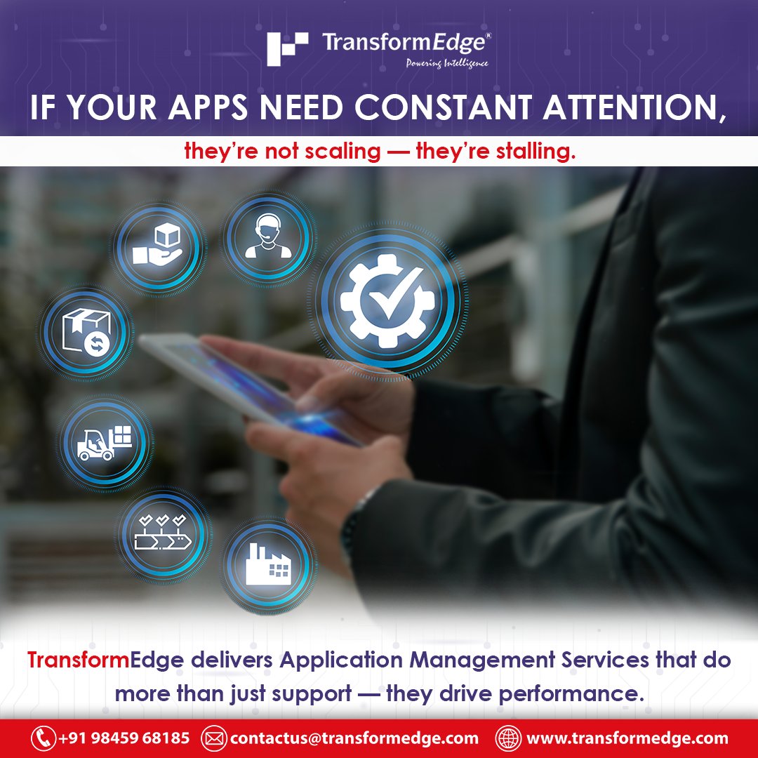 TransformEdge (@transform_edge) on Twitter photo ๐ If your critical apps need constant attentionโฆ your tech isn't ๐ฌ๐๐๐ฅ๐ข๐ง๐ โ itโs ๐ฌ๐ญ๐๐ฅ๐ฅ๐ข๐ง๐ .
๐ก From ๐๐๐ ๐ญ๐จ ๐๐ฎ๐ฌ๐ญ๐จ๐ฆ ๐๐ฉ๐ฉ๐ฌ, we keep your systems ๐๐๐ฌ๐ญ, ๐ฌ๐๐๐ฎ๐ซ๐, and ๐๐ฎ๐ญ๐ฎ๐ซ๐-๐ซ๐๐๐๐ฒ.
#applicationmanagement #transformedge #ams #smartsupport ๐ If your critical apps need constant attentionโฆ your tech isn't ๐ฌ๐๐๐ฅ๐ข๐ง๐ โ itโs ๐ฌ๐ญ๐๐ฅ๐ฅ๐ข๐ง๐ .
๐ก From ๐๐๐ ๐ญ๐จ ๐๐ฎ๐ฌ๐ญ๐จ๐ฆ ๐๐ฉ๐ฉ๐ฌ, we keep your systems ๐๐๐ฌ๐ญ, ๐ฌ๐๐๐ฎ๐ซ๐, and ๐๐ฎ๐ญ๐ฎ๐ซ๐-๐ซ๐๐๐๐ฒ.
#applicationmanagement #transformedge #ams #smartsupport