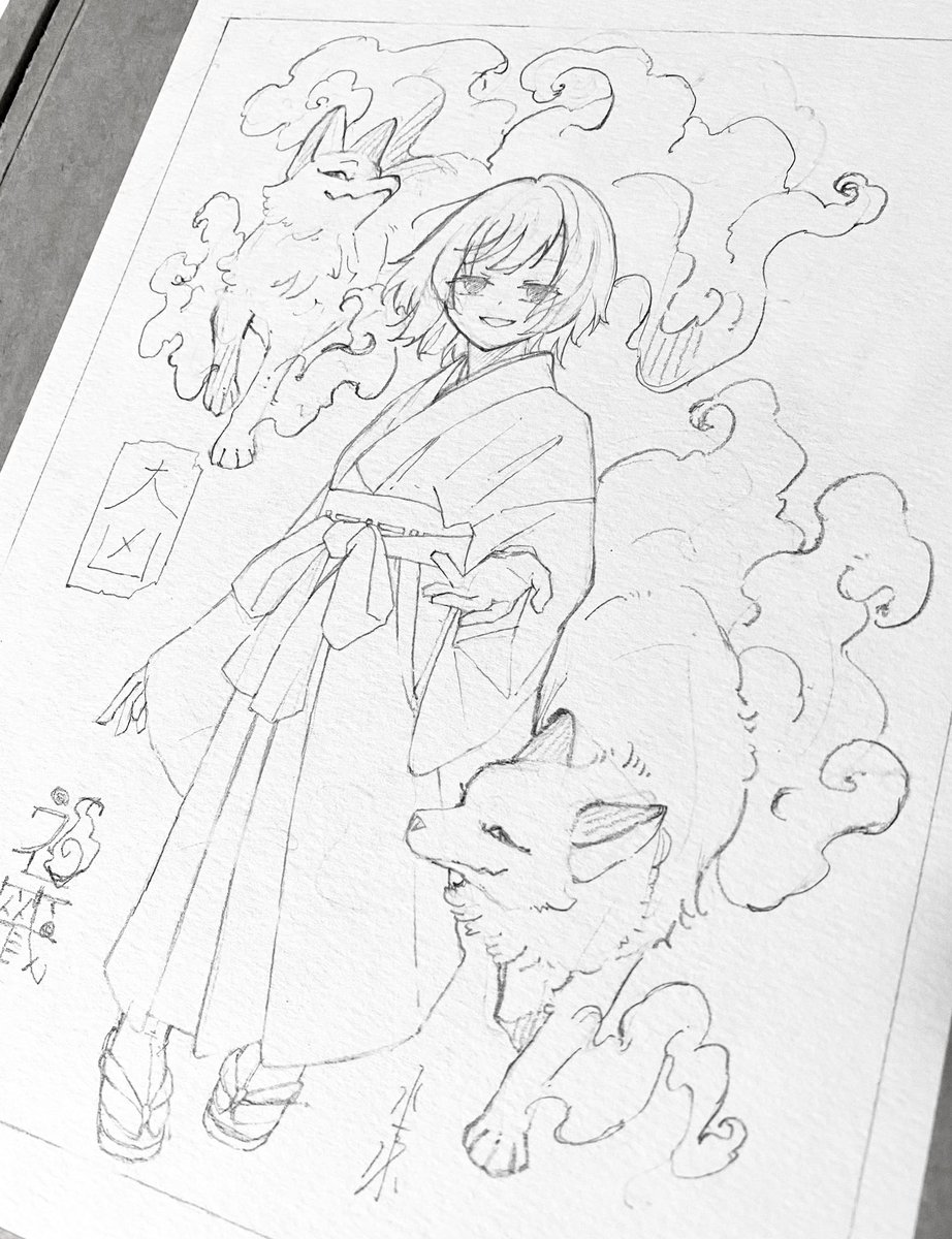 きっと、彼女は手を差し伸べてくれる
きつねたちが大凶だけ唯一目を開けているのもこだわりポイントです。 