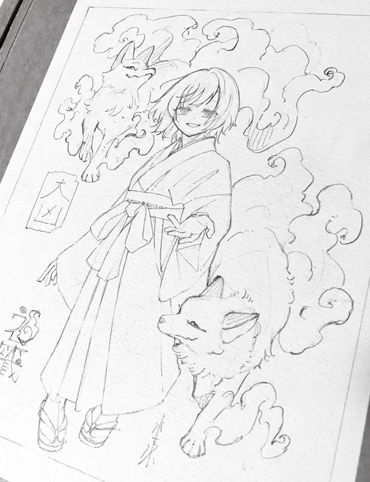 きっと、彼女は手を差し伸べてくれる
きつねたちが大凶だけ唯一目を開けているのもこだわりポイントです。 