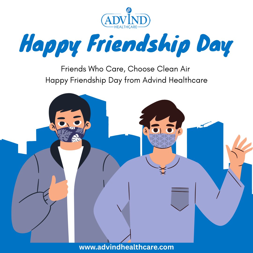 AdvindH's tweet photo. This Friendship Day, let’s celebrate the ones who truly care. Advind Healthcare wishes you a day filled with pure bonds and pure air.

https://t.co/u9VWqUQhh4

#FriendshipDay #AdvindHealthcare #PureAirPureBond #CareWithAdvind #HealthyFriendship #CleanAirTogether https://t.co/Lg9GquNk9W