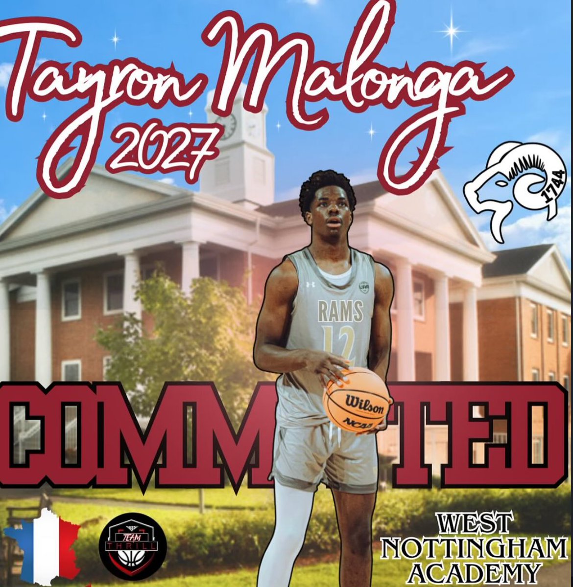 Aaron Proia (@pr0ia) on Twitter photo ‘27 MZP/ <a href="/TeamThrillUAA/">Team Thrill</a> W <a href="/Tay_mlg/">Tayron Malonga</a> has transferred to West Nottingham Academy, per his instagram
The athletic wing brings a ton of upside to the Rams alongside AAU teammate Mazari Browne ‘27 MZP/ <a href="/TeamThrillUAA/">Team Thrill</a> W <a href="/Tay_mlg/">Tayron Malonga</a> has transferred to West Nottingham Academy, per his instagram
The athletic wing brings a ton of upside to the Rams alongside AAU teammate Mazari Browne