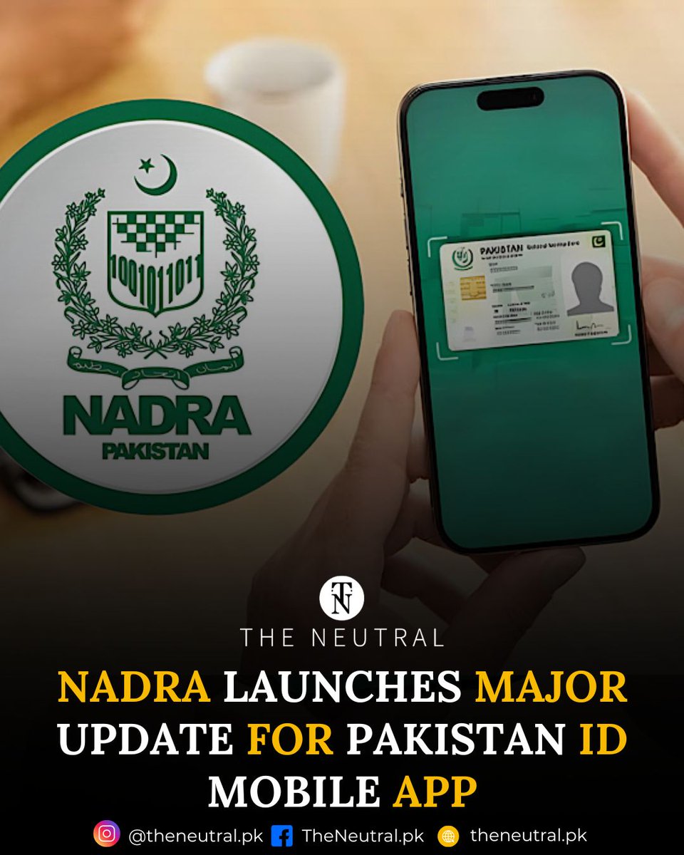 TNeutralpk68070's tweet image. Nadra Initiates Mobile Registration Drive In Major Cities Of UK

Read more:theneutral.pk/nadra-launches…

#theneutral #NADRA #MobileRegistration #PakistaniDiaspora #UKPakistanis #CNIC #NICOP #FRC #PakIDApp #DigitalServices #OverseasPakistanis