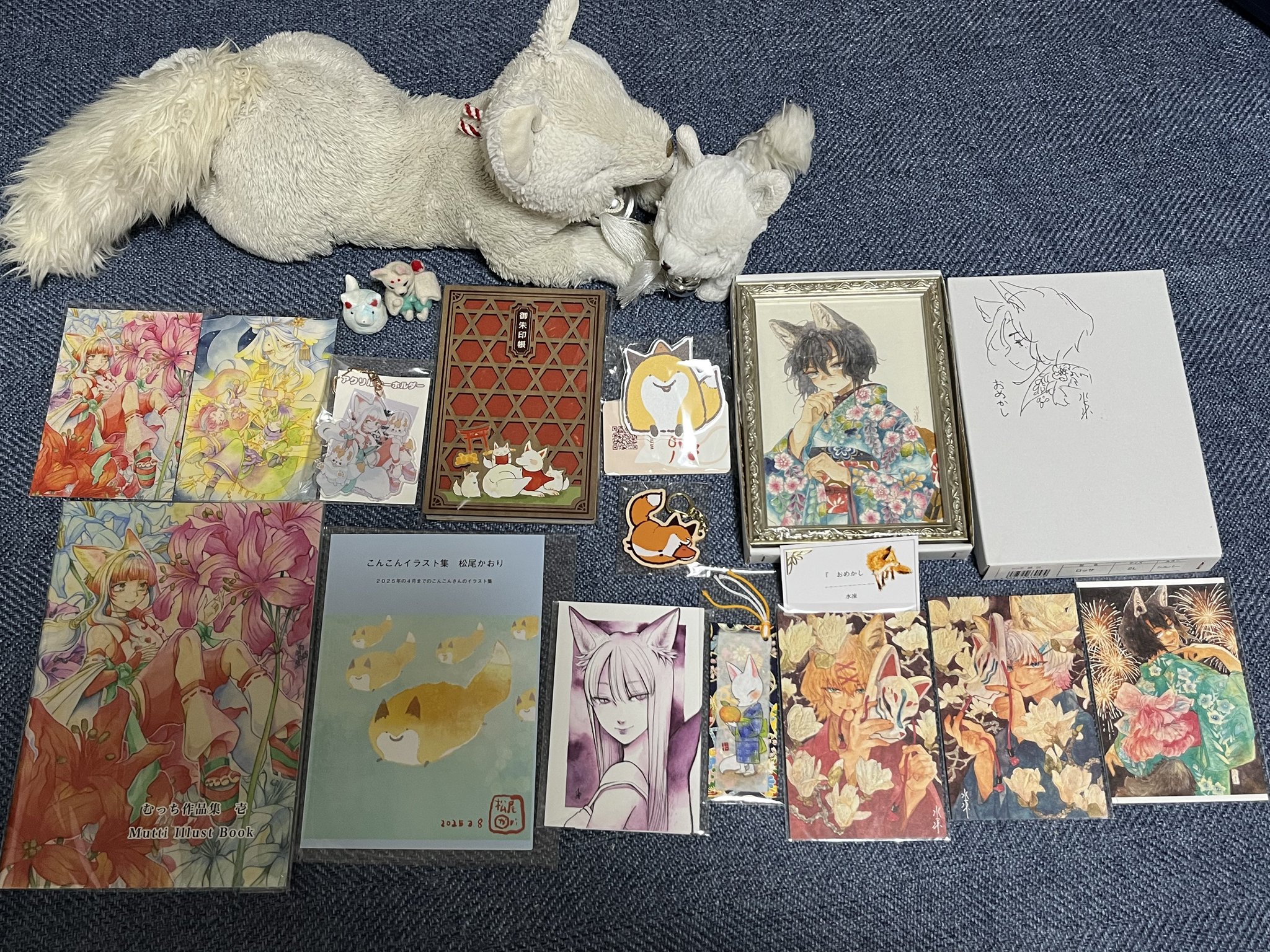 の*ん様 狐 キツネ 残響赤 原画 1点物 (2024年12月製作) の*ん様 狐 キツネ 残響赤 原画 1点物 (2024年12月製作)