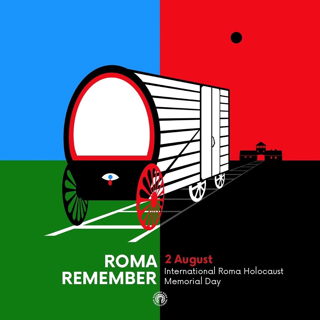 ♦️Eiropas romu holokausta upuru piemiņas dienā mēs godinām simtiem tūkstošu II Pasaules kara romu tautības upurus. 
🔹1944. gada naktī no 2. uz 3. augustu tika likvidēta nometne, kurā tika turēti romi un sinti Aušvicā-Birkenavā. #RomaHolocaustMemorialDay