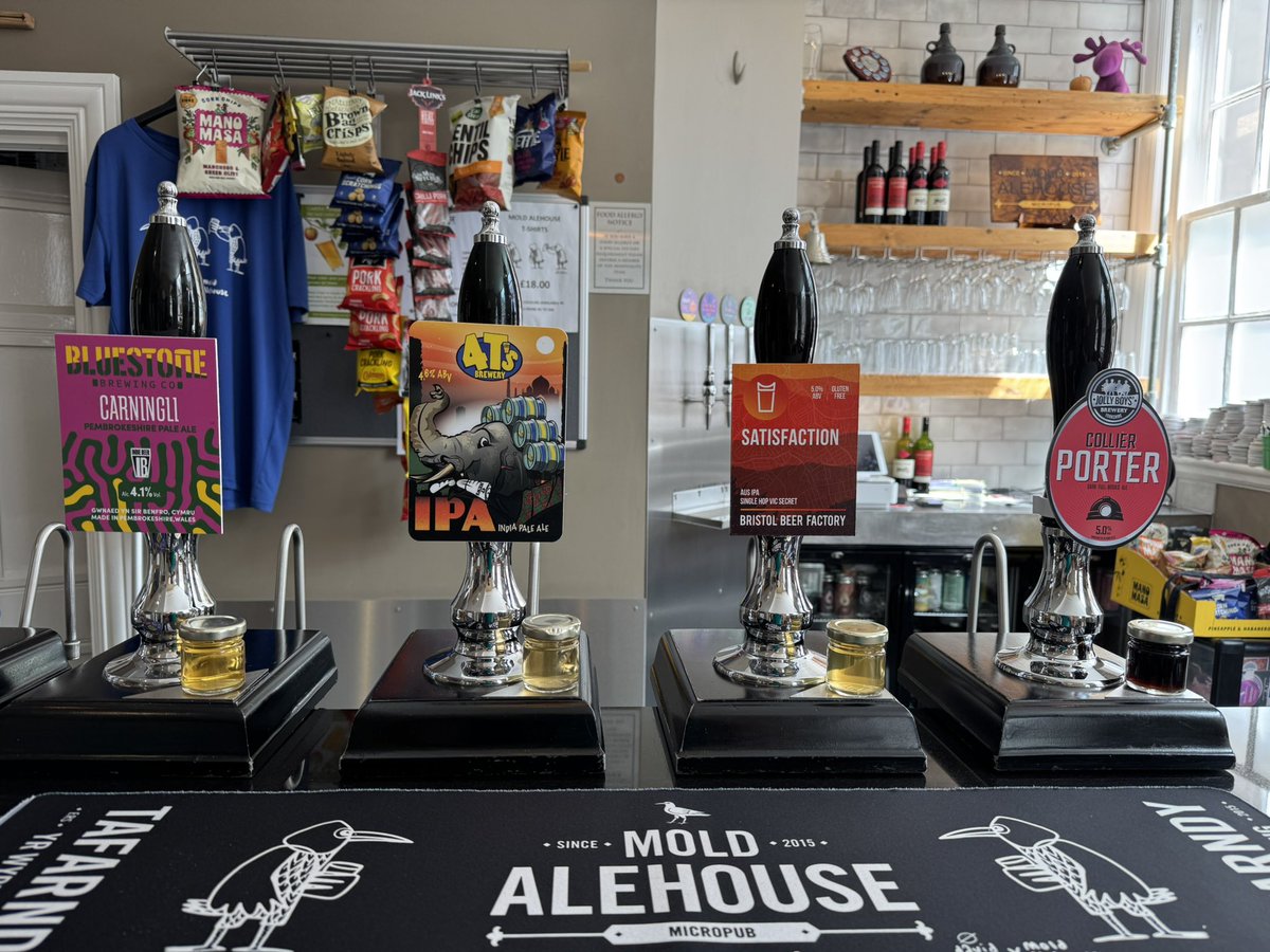 Saturday’s cask ale from 2pm to 10pm - 

Carningli - <a href="/BluestoneBrew/">Bluestone Brewing</a> 
IPA - <a href="/4tsbrewery/">4T's Brewery</a> 
Satisfaction - Bristol Beer Factory
Collier Porter - Jolly Boys