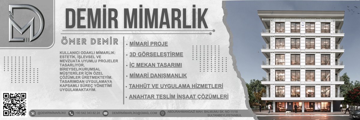 DEMİR MİMARLİK   
#mimari #architecture #عمارة  
#istanbulrealestate #استثمار_عقاري #emlak  
#architecturelovers #تصميم_داخلي #interiordesign  
#projetomaisbonito #arquitectura #dizayn  
#villa #apartmentdesign #فلل  
#construction #بناء #turkeyrealestate  
#mimar #architect