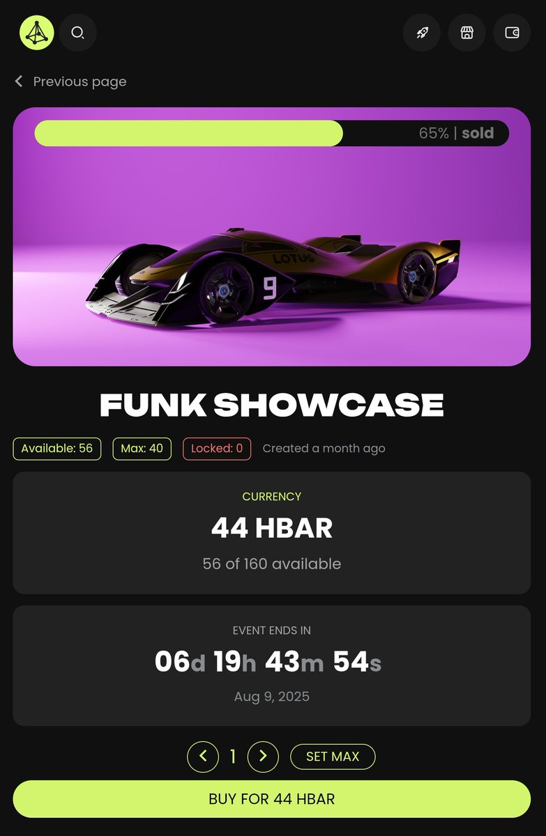 Happy weekend Fuuunks
Only 7 days left until the end of Launchpad and 5% left to start minting with $PBRF token.
The discount is activated.
PBR Funk part 1. 25%
PBR Funk VIP. 25%
PBR Funk part 2. 50%
OG Funk  50%
altlantis.market/live/AmOQMMkGF…
#HBARUSDT
#HBAR #hbarloungememe #hbar