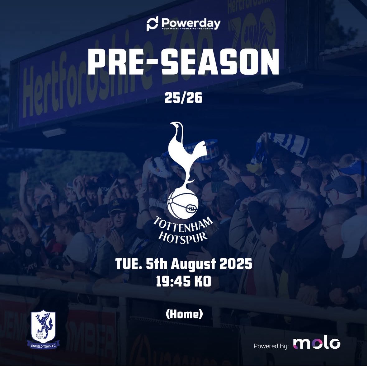 Enfield Town FC (@etfcofficial) on Twitter photo One to go before we kick off our Enterprise NLS season. 
🆚spursacademy
🕖19:45
🏟️Dave Bryant Stadium
🥙🍟 Souvalki to Go and Whitebox will be in attendance for all your foodie needs
🍺 Butlers Bar to wet your whistle pre and post match 
🎟️ enfieldtownfc.ktckts.com/event/etfc2526…
👕 Don’t One to go before we kick off our Enterprise NLS season. 
🆚spursacademy
🕖19:45
🏟️Dave Bryant Stadium
🥙🍟 Souvalki to Go and Whitebox will be in attendance for all your foodie needs
🍺 Butlers Bar to wet your whistle pre and post match 
🎟️ enfieldtownfc.ktckts.com/event/etfc2526…
👕 Don’t