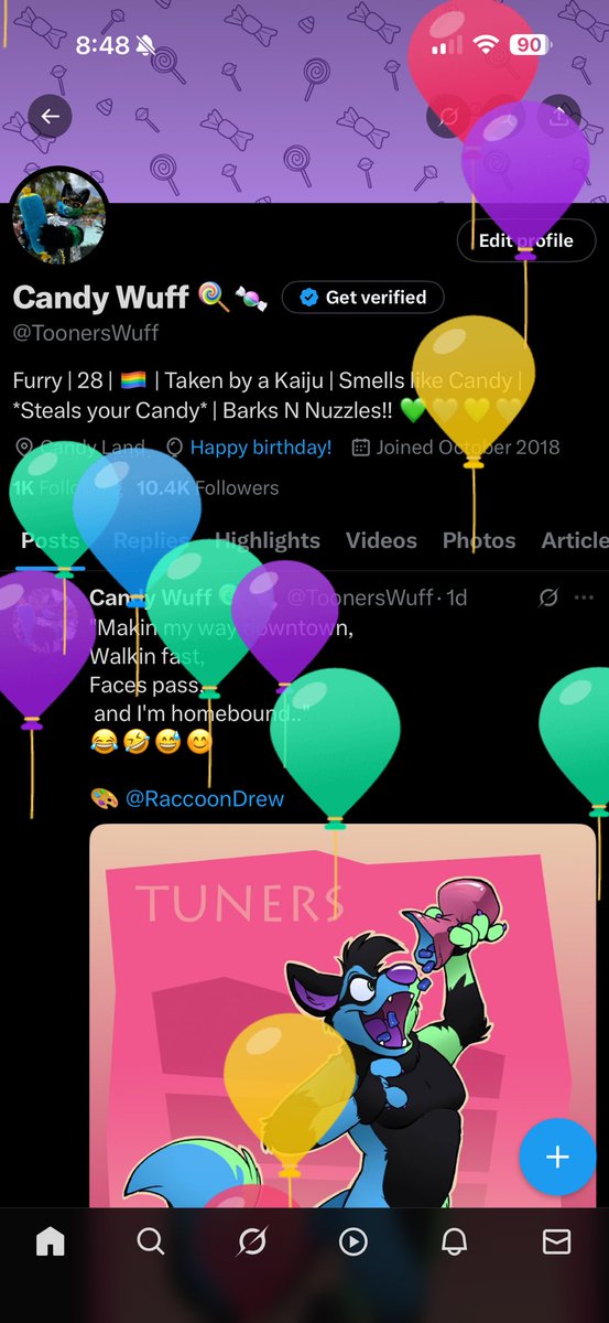Candy Wuff ππ¬ (@toonerswuff) on Twitter photo Itβs my bork day!! ππ Going to spend it washing cars and going to see The Bag Guys 2 with <a href="/Drawrgi/">Tekky @ Megaplex</a> !! Itβs my bork day!! ππ Going to spend it washing cars and going to see The Bag Guys 2 with <a href="/Drawrgi/">Tekky @ Megaplex</a> !!