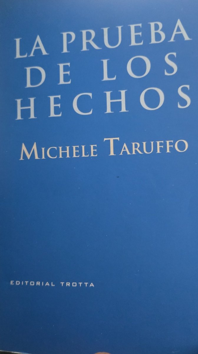 No me gusta compartir textos completos, pero siento que vivo en un mundo raro, donde los "penalistas" llaman las cosas de una manera que va en contra de lo que en el mundo se piensa. Por eso les voy a compartir la obra mas importante sobre prueba, escrita por el autor mas