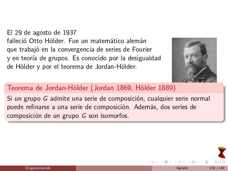diagonalizando's tweet image. On August 29, 1937, Otto Hölder passed away. He was a German mathematician who worked on the convergence of Fourier series and group theory. He is known for Hölder&apos;s inequality and the Jordan–Hölder theorem.
#MathematicalAnalysis #GroupTheory