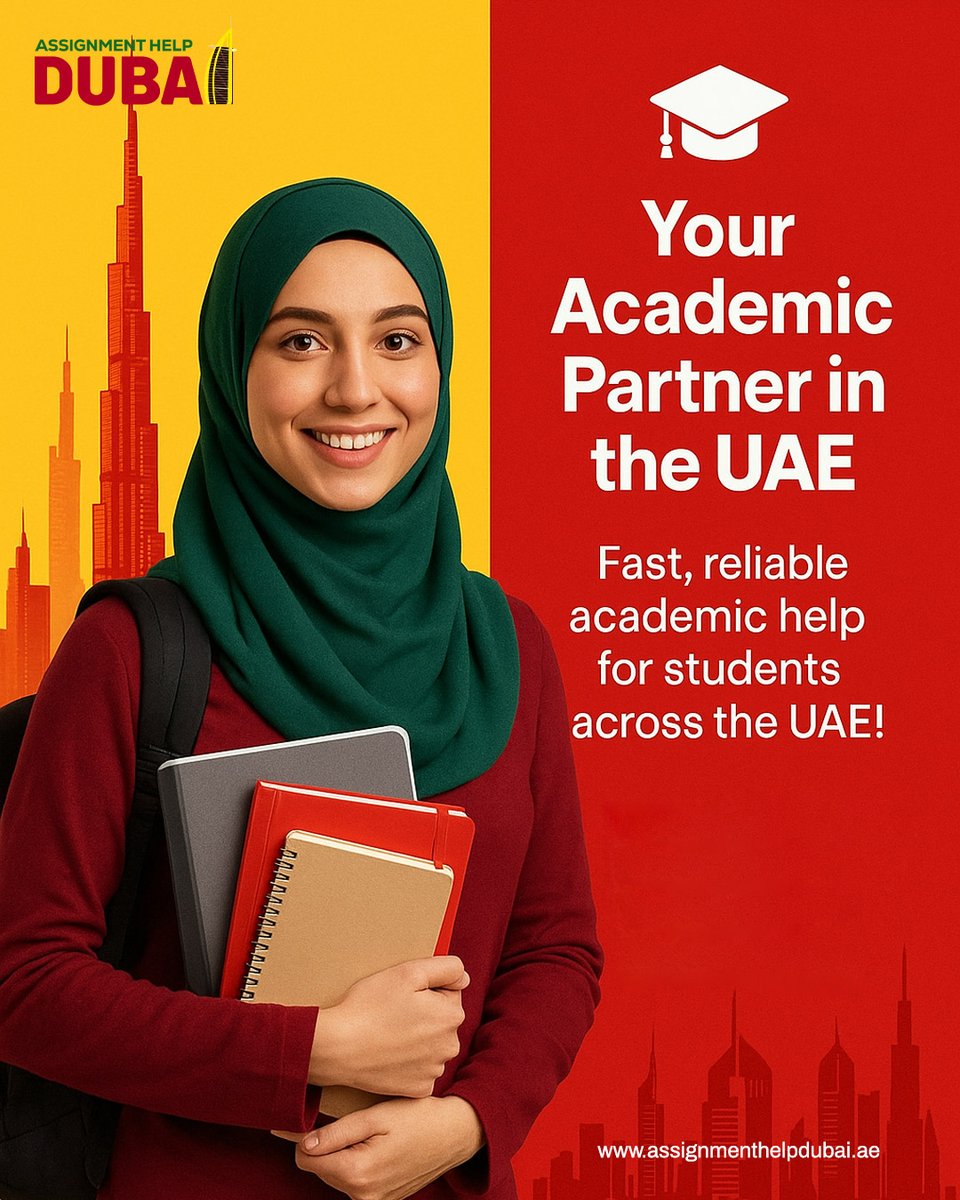 AssignmentDubai's tweet image. Stressed about assignments in Dubai? Get the expert support you need to get top grades. Your reliable partner:  Assignment Help Dubai.
Start now at: assignmenthelpdubai.ae
#DubaiStudents #AssignmentHelpUAE  #StudentSuccessUAE #StudyInDubai #UniversityDubai #ForYou #Trending