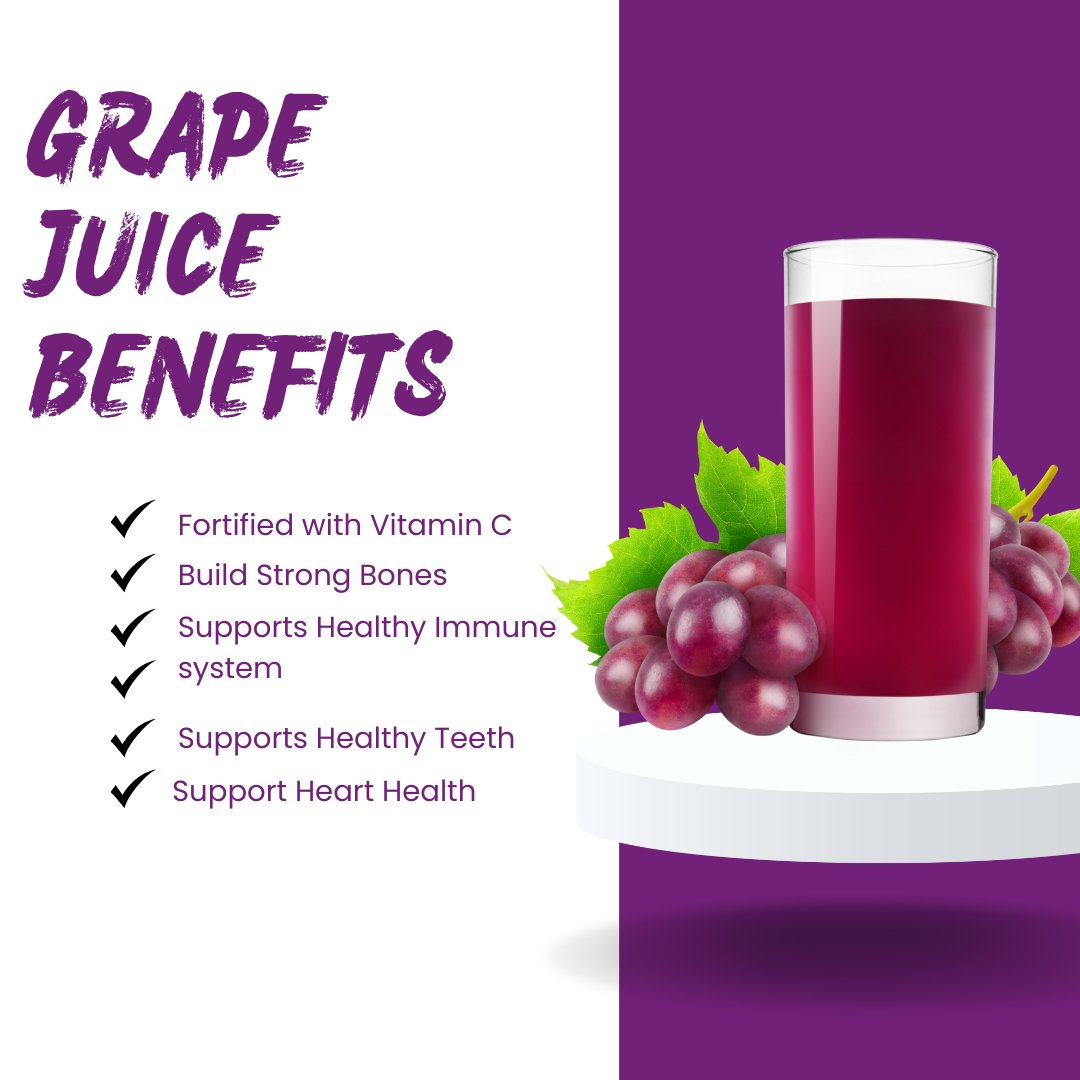 Sip on the benefits 🍇 Grape juice is packed with antioxidants and supports heart health. bit.ly/4eUPncP