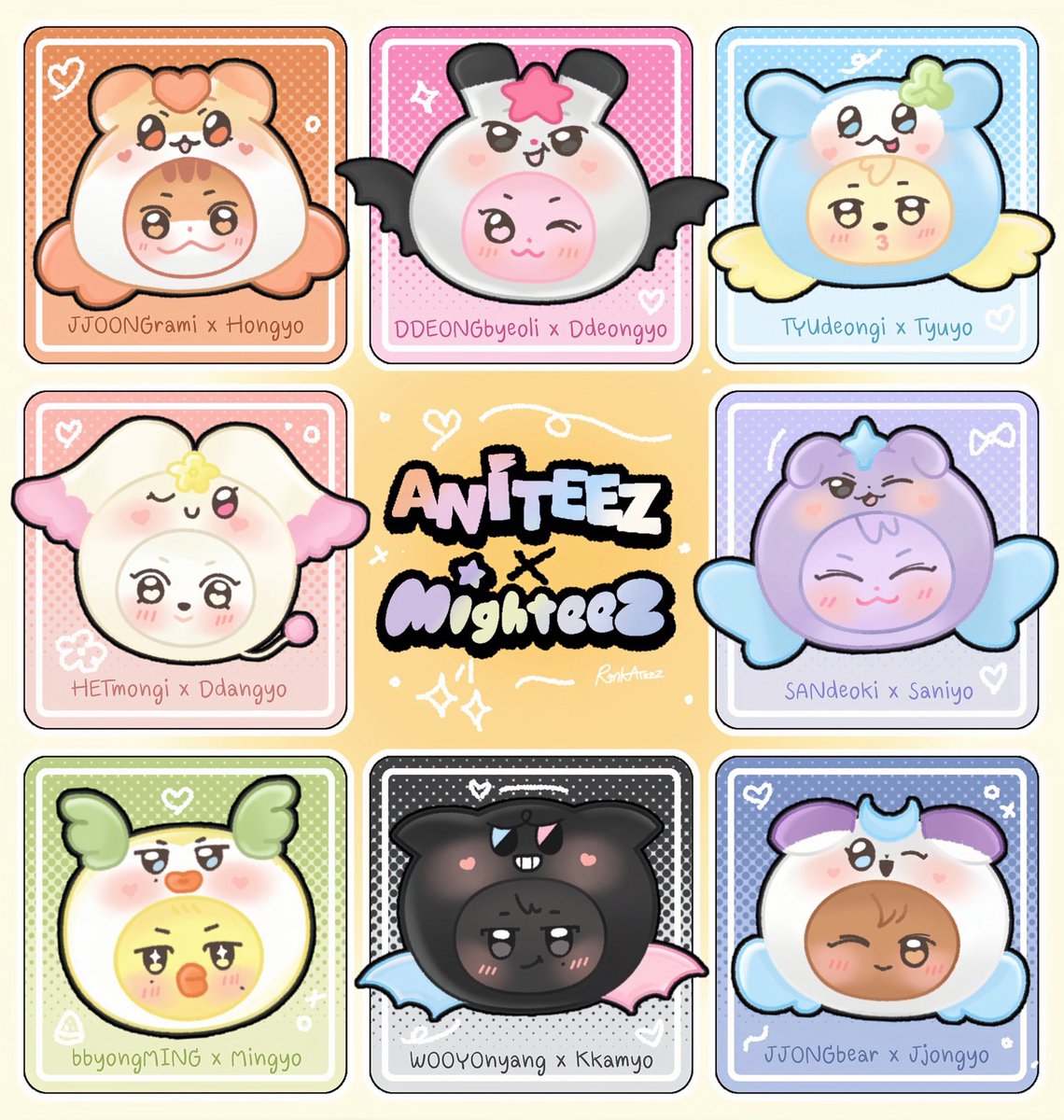 𝘼𝙉𝙄𝙏𝙀𝙀𝙕 𝙓 𝙈𝙄𝙂𝙃𝙏𝙀𝙀𝙕 *ੈ✩‧₊˚

#MIGHTEEZ #ANITEEZ 
#ATEEZfanart #RMKFanart