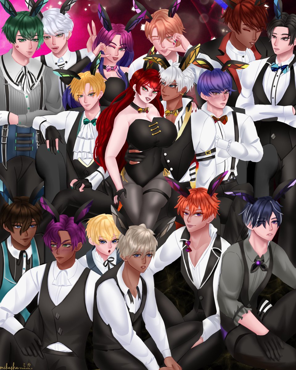 The Fallへようこそ🎉

Happy Bunny Day! 🐰 Special day at The Fall nightclub, you can select which bunny to serve you🍷 Though, at his strict demand, you can only select Mikako plus Mammon as a pair to serve you. Enjoy! ✨ 

#バニーの日 #obeymemammon #obeymemc #obmプラス #obeyme