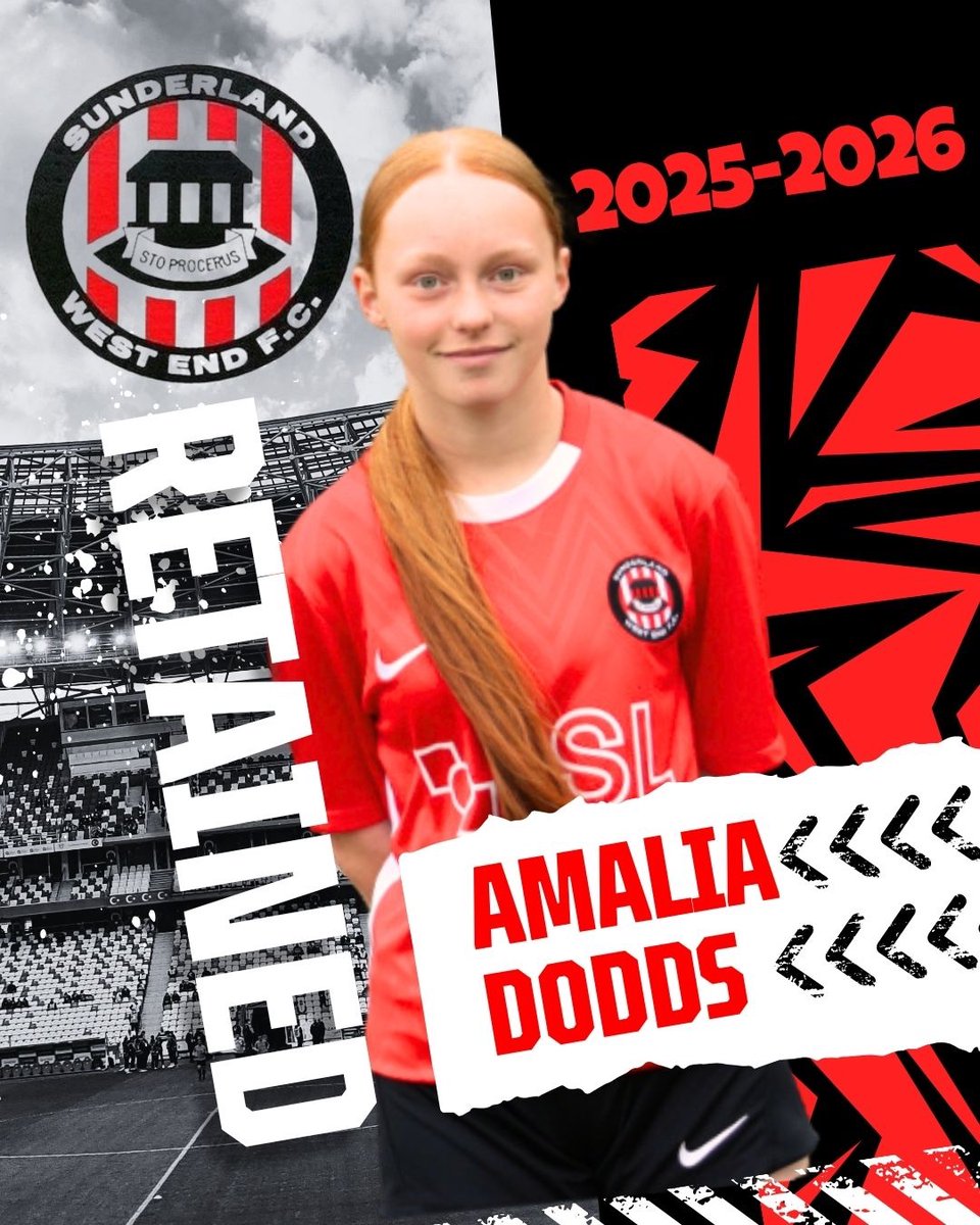 Sunderland West End Ladies FC (@westend_ladies) on Twitter photo ๐ฅ ๐๐๐๐๐๐ ๐๐๐๐๐๐๐๐๐๐๐๐ ๐ฅ
Heading into her second season in the womenโs game, excited that Amalia is the next player retained for 20/26!
An asset out wide, Always ready to take on any challenge thrown her way, sheโs shown great promise and hunger to grow. ๐ฅ ๐๐๐๐๐๐ ๐๐๐๐๐๐๐๐๐๐๐๐ ๐ฅ
Heading into her second season in the womenโs game, excited that Amalia is the next player retained for 20/26!
An asset out wide, Always ready to take on any challenge thrown her way, sheโs shown great promise and hunger to grow.