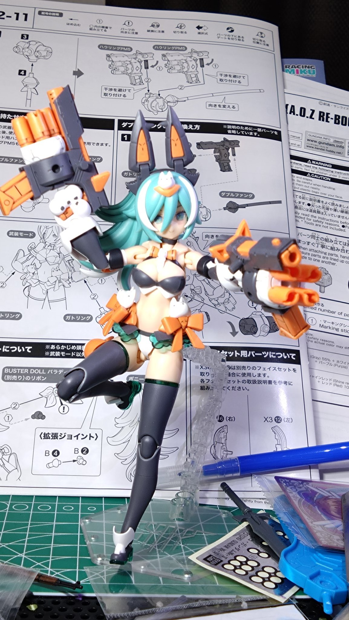 メガミデバイス+α まとめ売り 製作レビュー】#メガミデバイス 朱羅 忍者 枢 を1/12バイク
