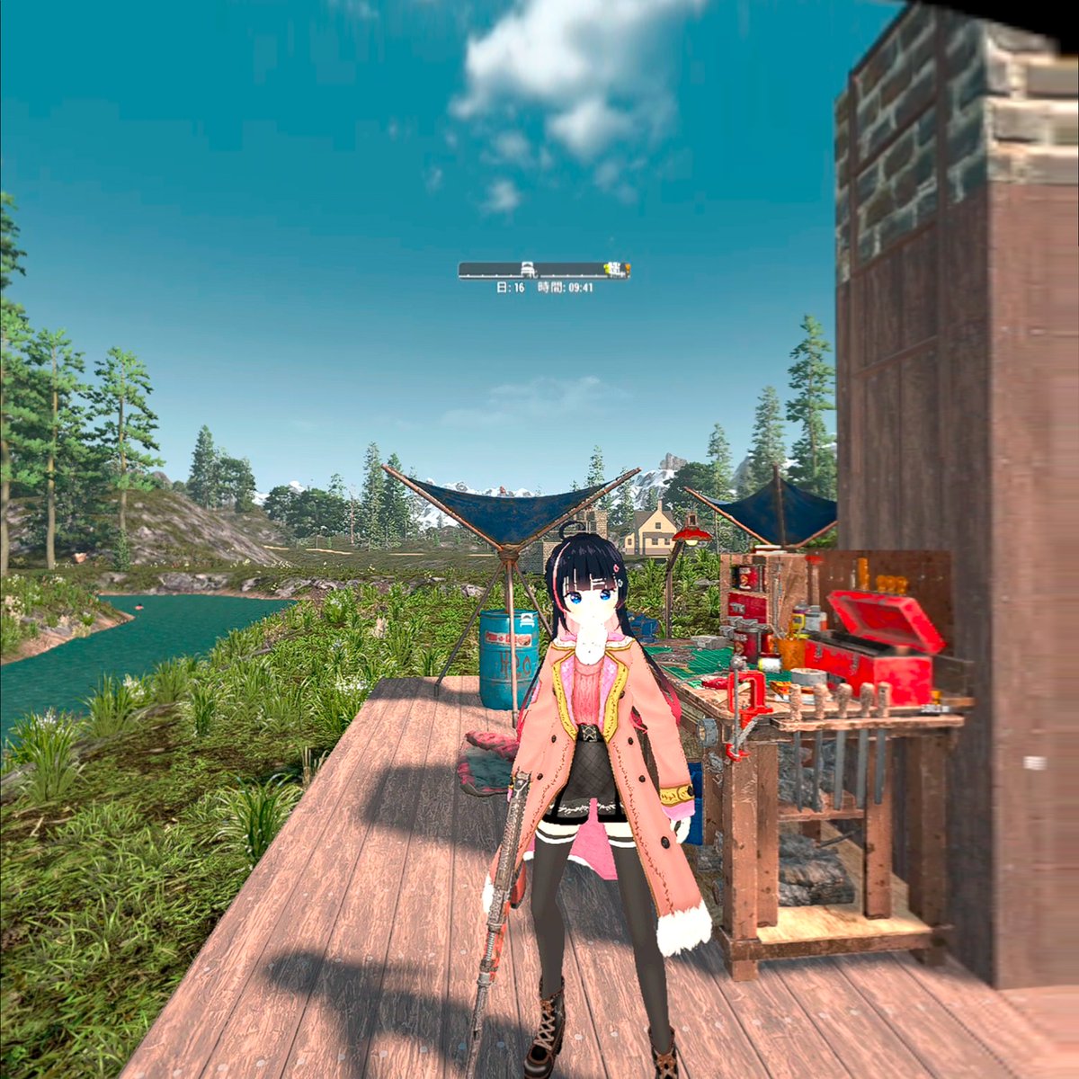 mam0ru_i's tweet image. #7DaysToDie #7DVR #VRMOD #NPCmod  
動作確認もかねてNPC桜夜さんと探索してきた 
前バージョンから NPCしゃべらんな って思ってたけど 
しゃべってるわ 
ただ音量が小さい 
NPCボイスの音量調整はどこでやるのかな
#柊依屋