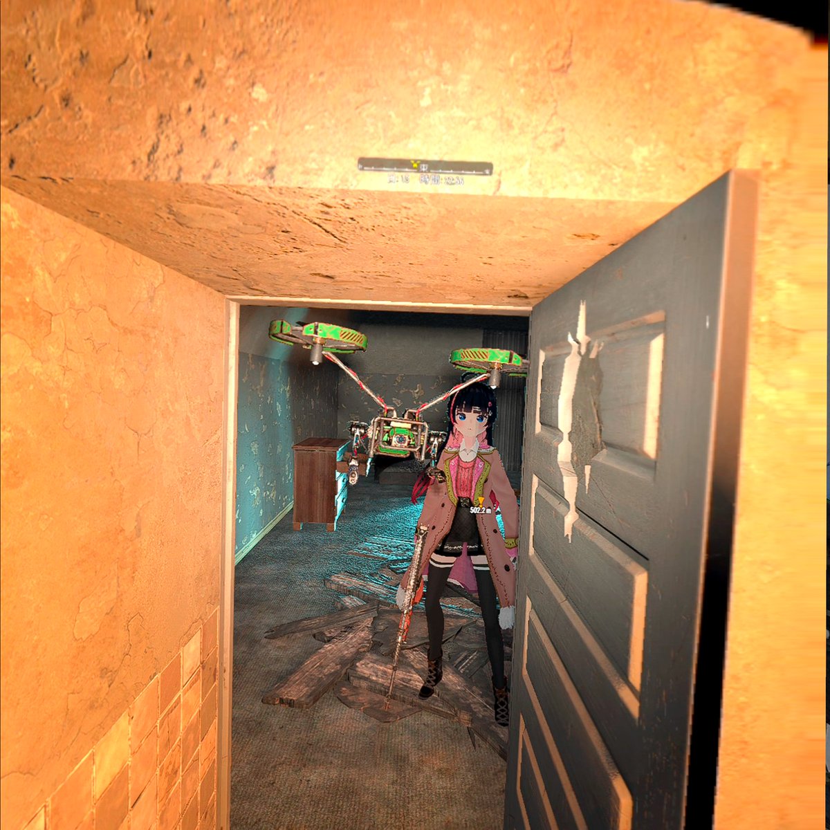 mam0ru_i's tweet image. #7DaysToDie #7DVR #VRMOD #NPCmod  
動作確認もかねてNPC桜夜さんと探索してきた 
前バージョンから NPCしゃべらんな って思ってたけど 
しゃべってるわ 
ただ音量が小さい 
NPCボイスの音量調整はどこでやるのかな
#柊依屋