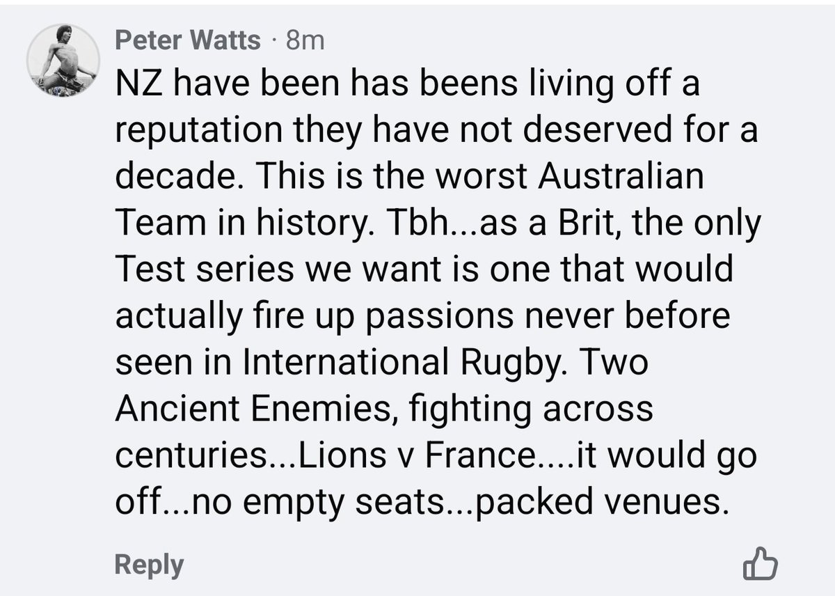 News Just In!!!

The Auld Alliance Never Happened.

Periodic reminder that regardless of the make-up of the team, the #Lions are and always have been nothing more than a "Greater England" team to England fans like this guy.

#LionsTour2025 
#LIONSvsAUS
