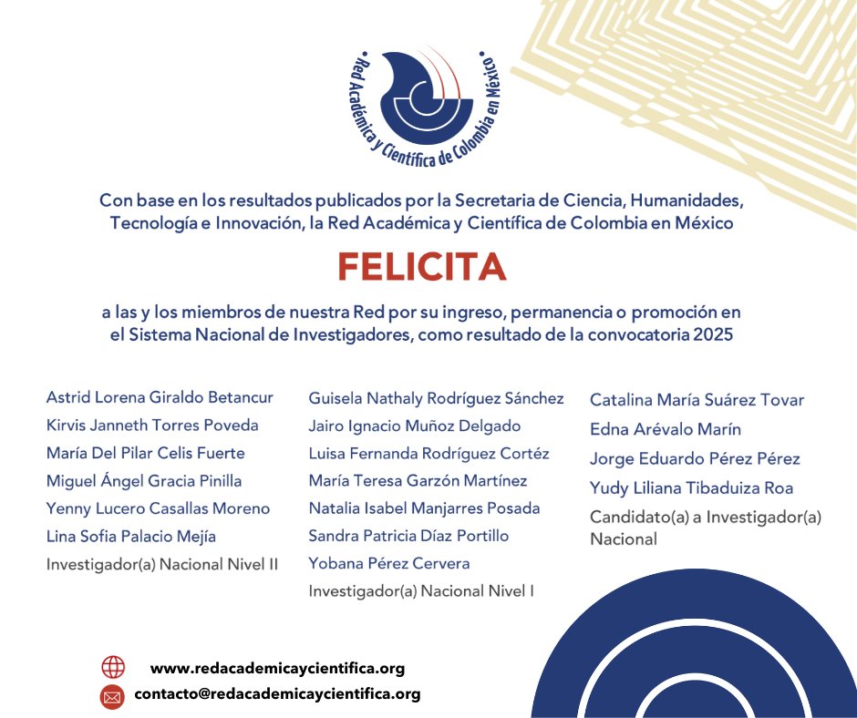 Red Académica y Científica de Colombia en México tweet media