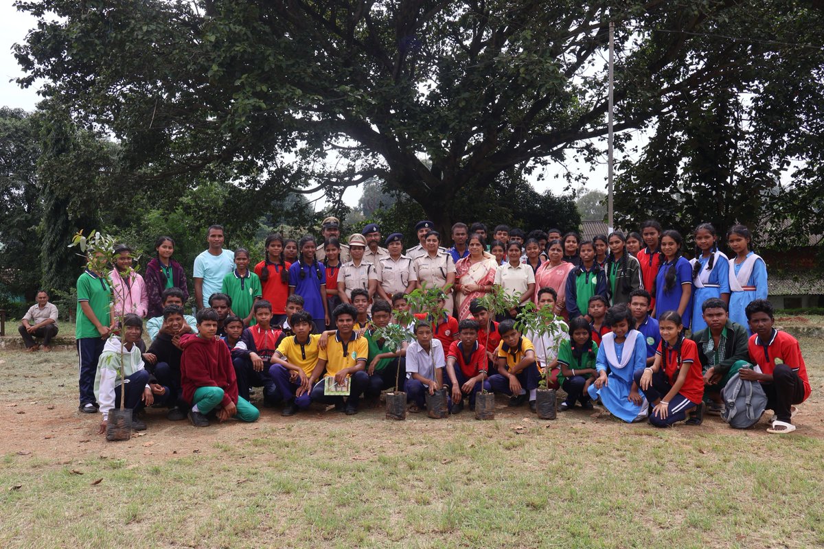 An awareness campaign regarding new Criminal laws followed by a plantation program is organized at District Police Office Koraput.