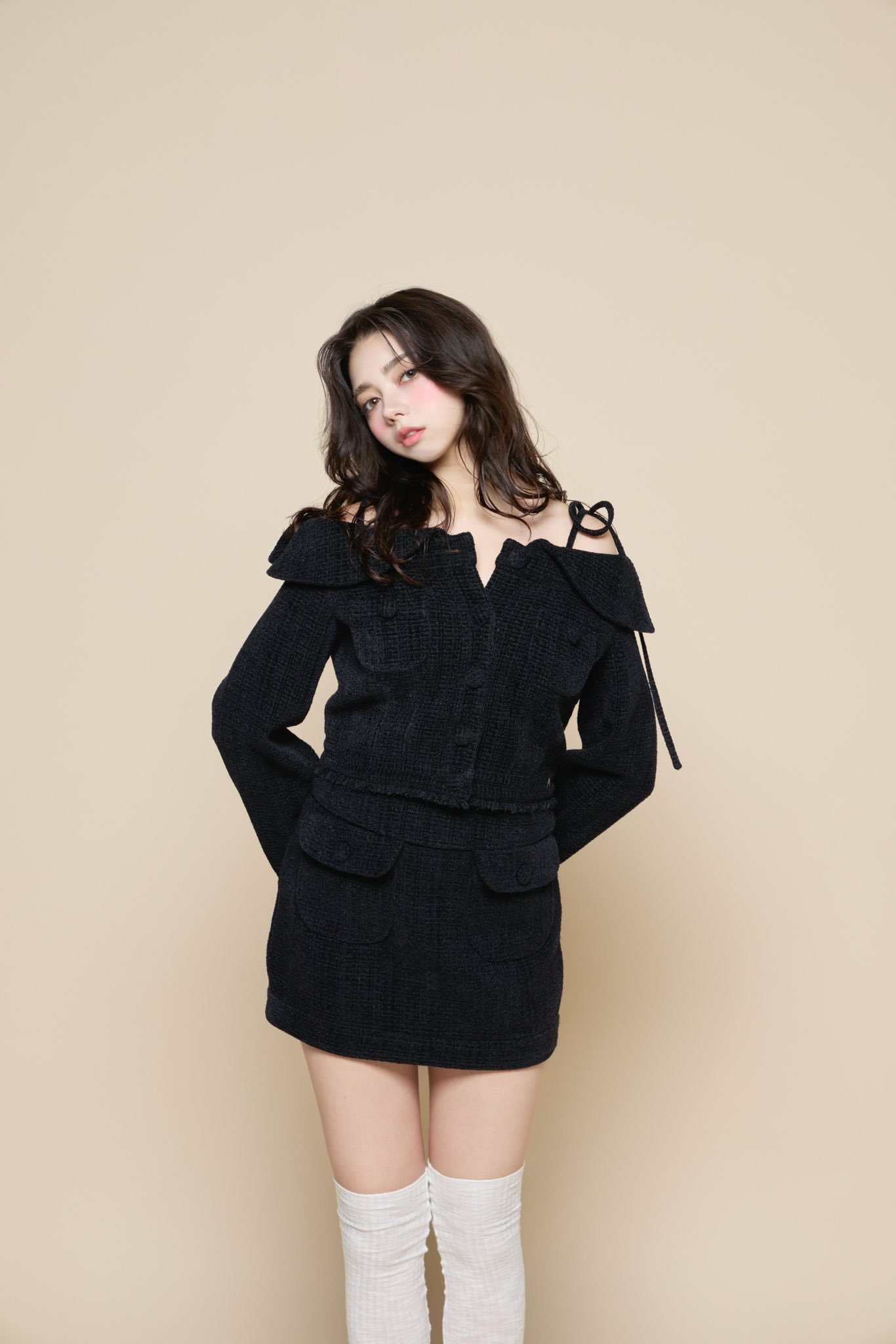 スカート andmary Twiggy tweed mini skirt Twiggy tweed mini skirt