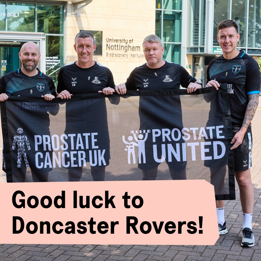 Good luck to <a href="/grantmccann11/">Grant McCann</a> and the rest of the team at <a href="/drfc_official/">Doncaster Rovers FC</a> as they return to <a href="/SkyBetLeagueOne/">Sky Bet League One</a> 💪 

Rovers have finished top of the #ProstateUnited fundraising league table two years in a row!

👊 They face <a href="/OfficialECFC/">Exeter City FC</a> at the Eco-Power Stadium.

#DRFC l #Football