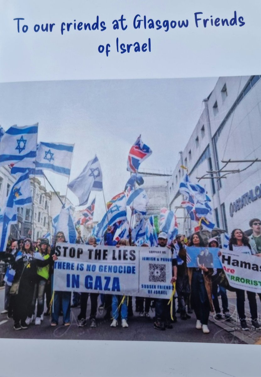 We had a delightful visitor earlier, bringing a beautiful card from our friends at <a href="/SussexFriends/">We Stand With Israel</a> of Israel.

#StandWithIsrael 
#AmYisraelChai