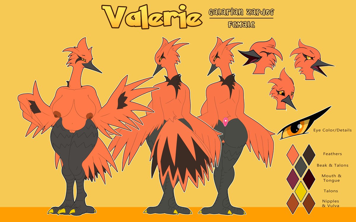 Galarian Zapdos ref for <a href="/Aepyceria/">Rym the Dragoness 🏳️‍⚧</a>  :)