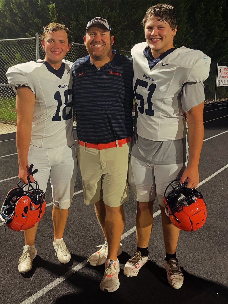 These two had a pretty good scrimmage tonight. These seniors are poised to lead our DL group and I am so excited to coach them up all year. <a href="/hchsraiders_FB/">Habersham Football</a> <a href="/HabFBRecruits/">Habersham Raiders FB Recruiting</a>