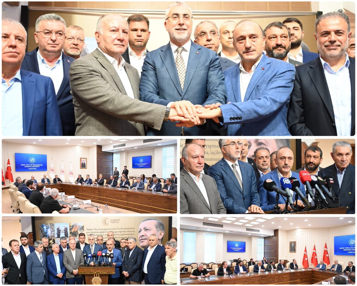 2025 Yılı Kamu Toplu İş Sözleşmeleri Çerçeve Anlaşma Protokolünü İmzaladık

Kamuda 600 binin üzerindeki kamu işçisini kapsayan 2025 yılı Kamu Kesimi Toplu İş Sözleşmeleri Çerçeve Anlaşma Protokolü, 2 Ağustos 2025 tarihinde Çalışma ve Sosyal Güvenlik Bakanlığı’nda düzenlenen