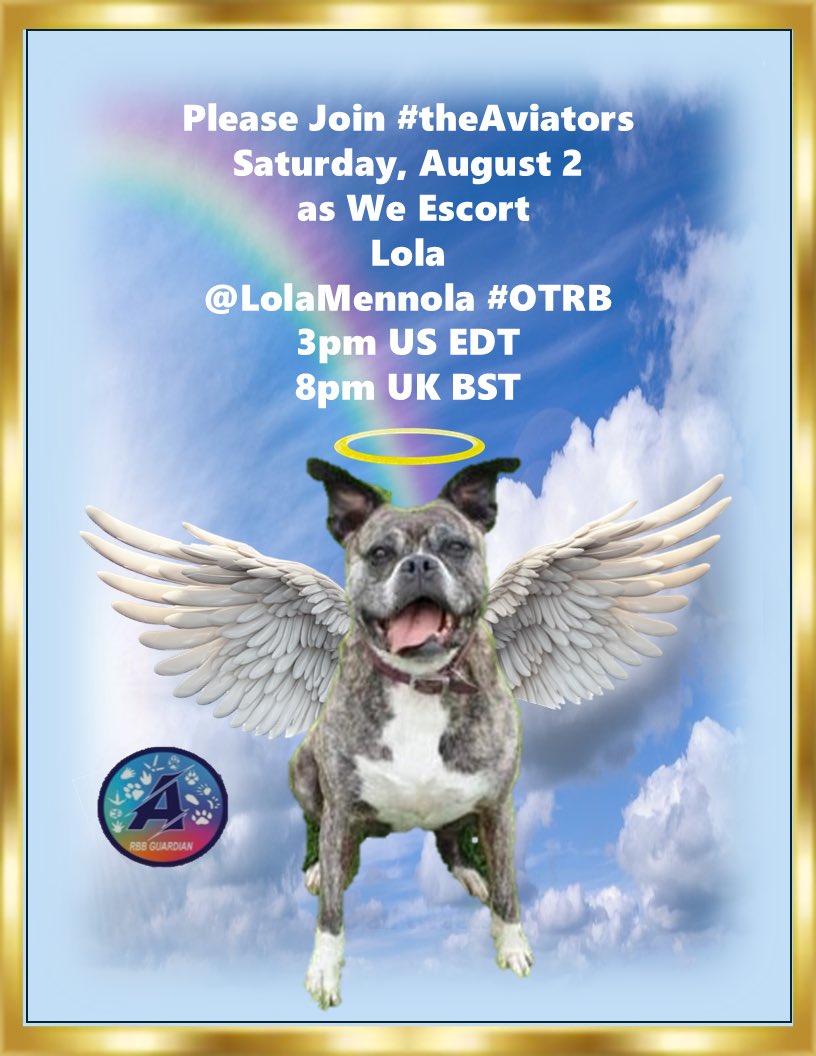Captain Rocky: calling all <a href="/AnipalAviators/">The Anipal Aviators</a> please join me tonight as we escort Captain Lola <a href="/LolaMennola/">Lola 🌈 21/07/25</a> tonight #TheAviators