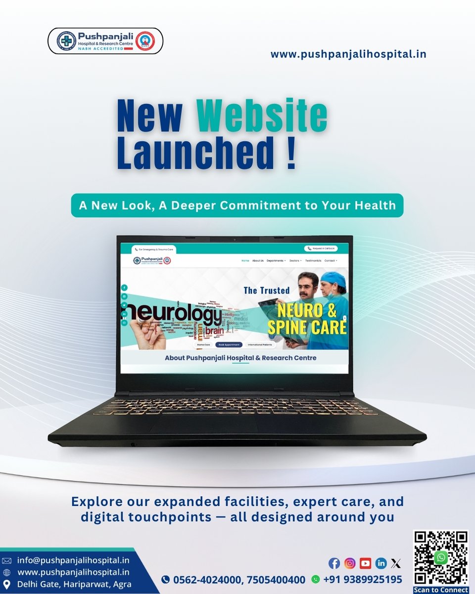 Pushpanjali Hospital (@phrcagra) on Twitter photo Pushpanjali Now Live — Explore Our New Website!
Our brand-new website is here — faster, simpler, and designed around you.
<a href="/PHRCAGRA/">Pushpanjali Hospital</a> keeps you connected to what matters most: your health.
Book appointments | Instant Connect | Discover all our facilities
All just a tap away. Pushpanjali Now Live — Explore Our New Website!
Our brand-new website is here — faster, simpler, and designed around you.
<a href="/PHRCAGRA/">Pushpanjali Hospital</a> keeps you connected to what matters most: your health.
Book appointments | Instant Connect | Discover all our facilities
All just a tap away.